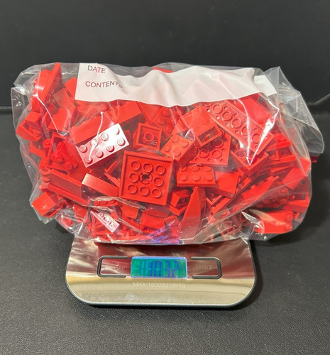 Red legos bulk lot - lb,